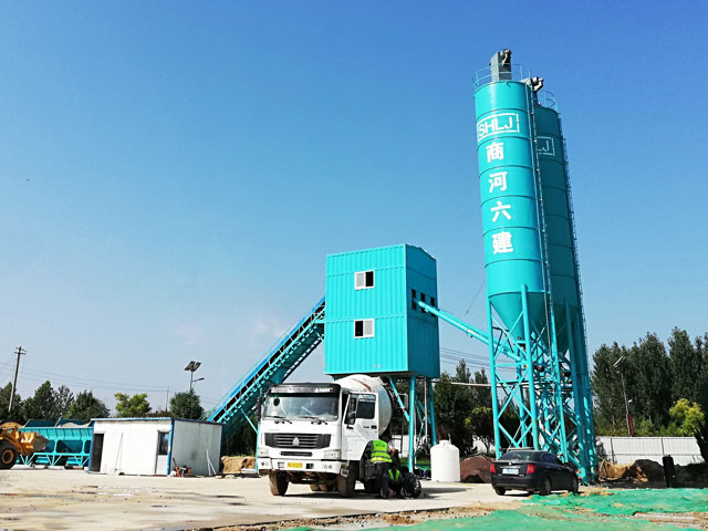 HZS60模塊集裝(zhuang)箱式混凝土攪(jiǎo)拌站
